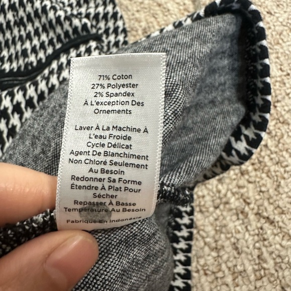 TALBOTS A-LINE PONTE DRESS - BOLD HOUNDSTOOTH SIZE 10 - Picture 9 of 9